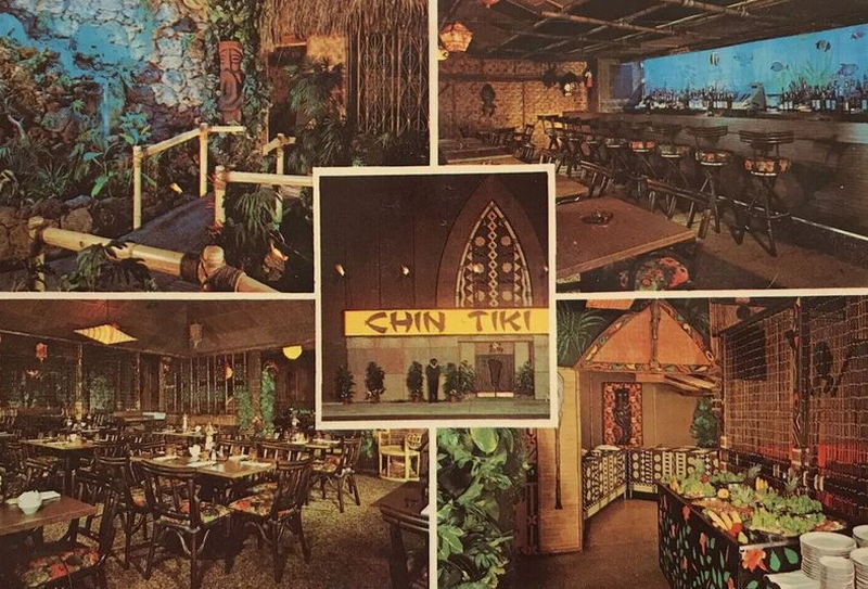 Chin Tiki - Vintage Postcard